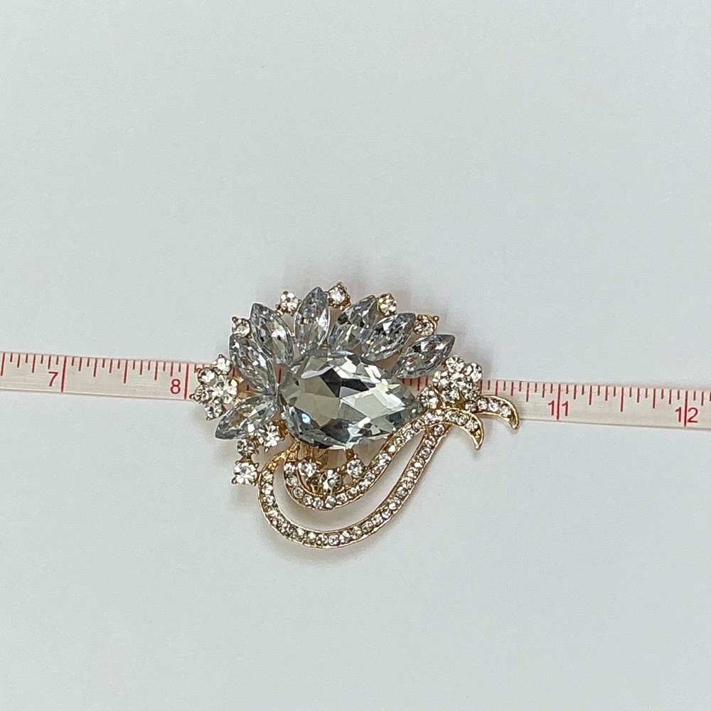 Large Heart/Floral Shaped Brooch/Pendant - Picture 5 of 6